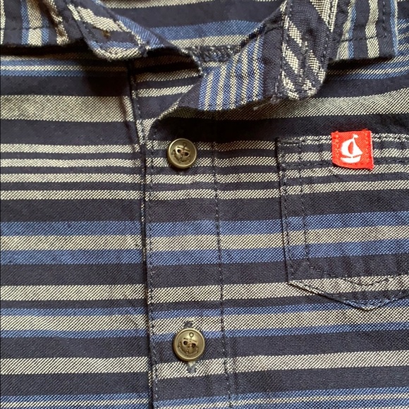 SALE 3/$24 Gymboree Blue Button Down Romper - Picture 4 of 4